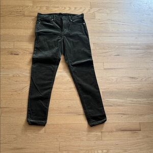 Dark Olive Green Corduroy Pants
